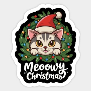 MEOOWY CHRISTMAS cat christmas Sticker